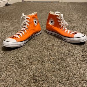 Orange Converse High Tops